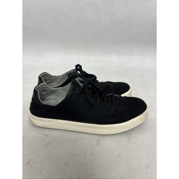 Olukai Lae\' Ahi Li Black Canvas Lace Up Sneakers Shoes Mens Size 10 main image 7